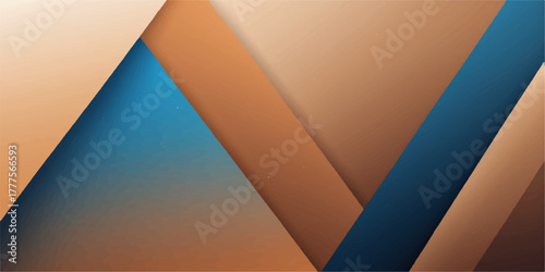 Abstract geometric vector pattern with light blue triangles and lines for a blank business presentation template