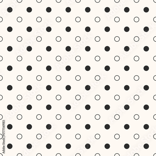 Seamless pattern with dots design for fabric, wallpaper, clothing and all types of print textile and background	