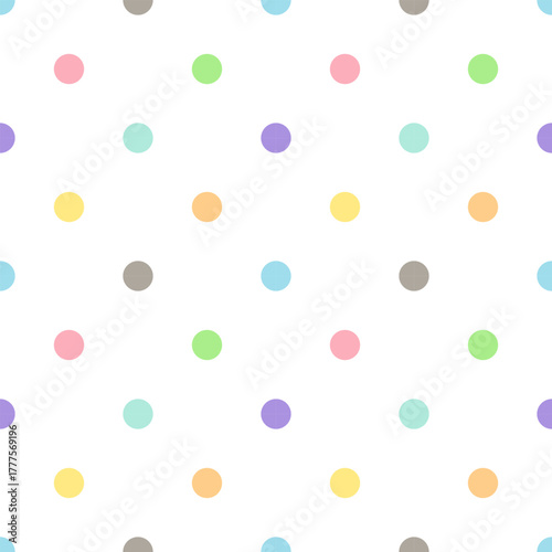 Seamless pattern with dots design for fabric, wallpaper, clothing and all types of print textile and background	