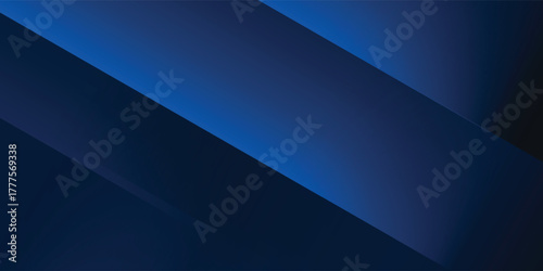 Vector Abstract, science, futuristic, energy technology concept. Digital image of light rays, stripes lines with blue light, speed and motion blur over dark blue