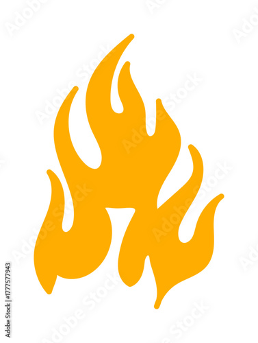 Dynamic fire design depicting energy, warmth, and passion. ideal for designs requiring vibrant heat motifs.