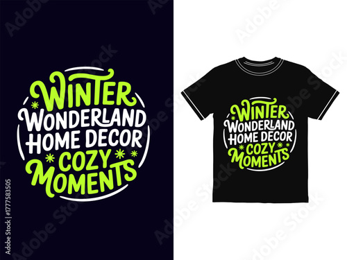 Casual black cotton t-shirt design template vector with front print illustration for fashion apparel