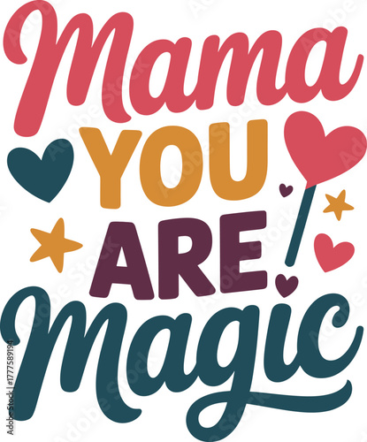 Loving mother inspirational typography quote design for shirts and gifts celebrating mom's wonderful spirit.