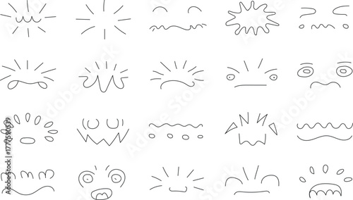 Ornate decorative flourishes and swirl collection for elegant graphic design projects