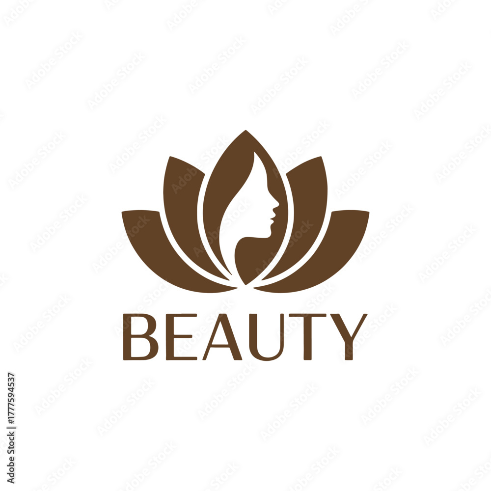 Obraz premium Luxury Beauty Care Logo Emblem