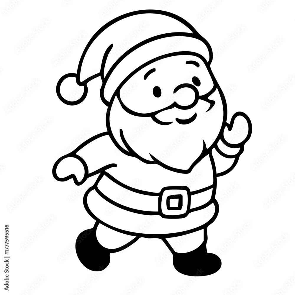 Fototapeta premium Weihnachtswichtel läuft