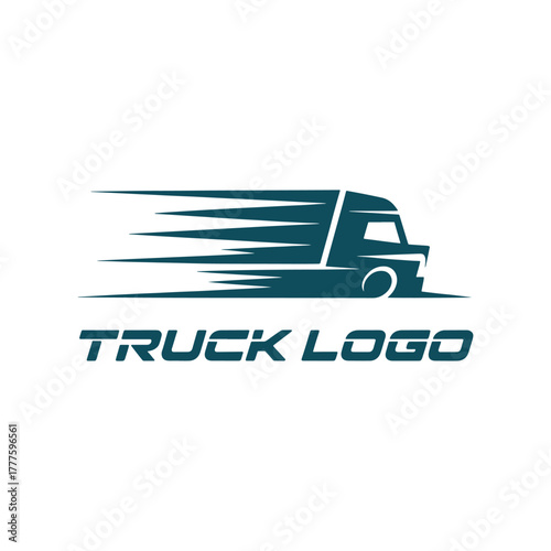 Modern Truck Transport Logo Design