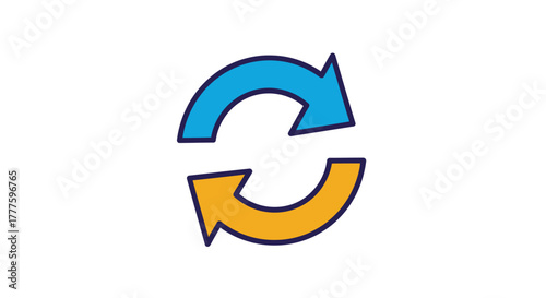 Circular Arrows - A Symbol of Rotation and Renewal.