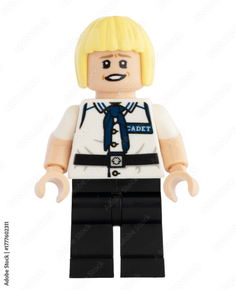 Obraz premium Dortmund - Deutschland 4. November 2025 - Lego Figur Helmeppo der Serie One Piece - Studio Aufnahme