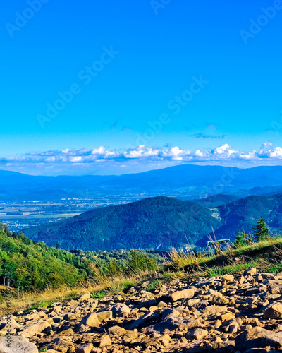 Beskides Mountains in Poland.