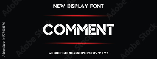 Abstract modern minimal alphabet fonts. Typography urban style for fun, sport, technology, fashion, digital, future creative logo font. vector illustration