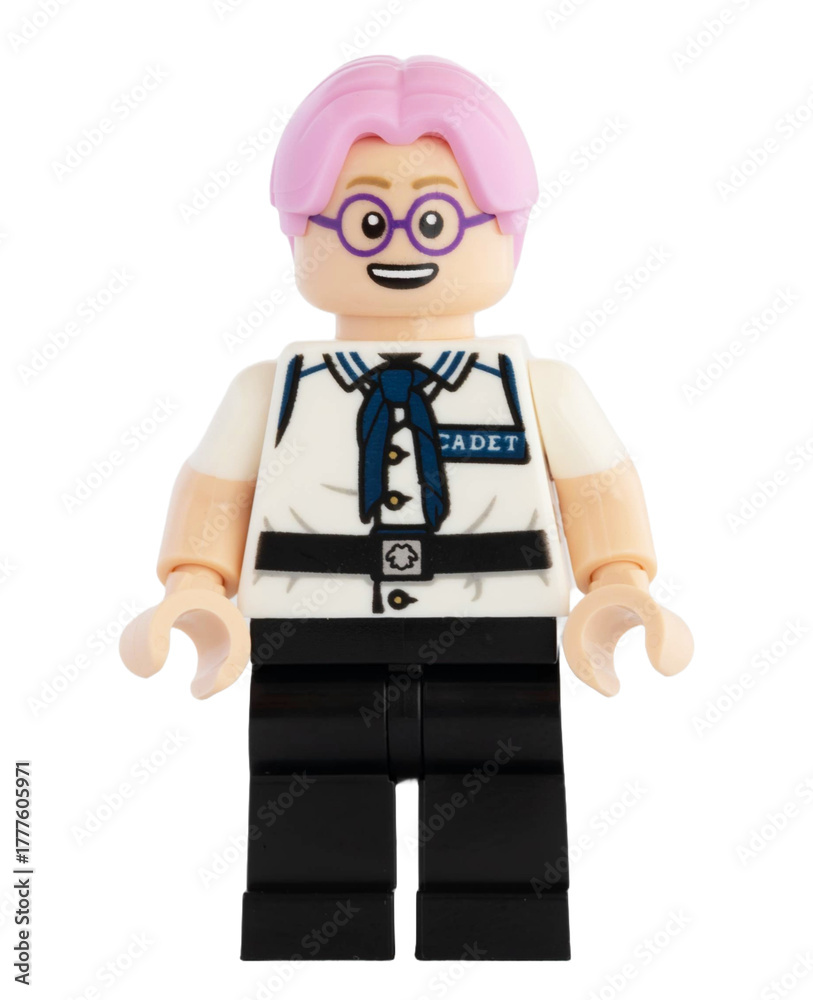 Obraz premium Dortmund - Deutschland 4. November 2025 - Lego Figur Corby mit Brille der Serie One Piece - Studio Aufnahme