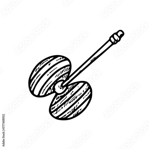 Traditional hand drum musical percussion instrument