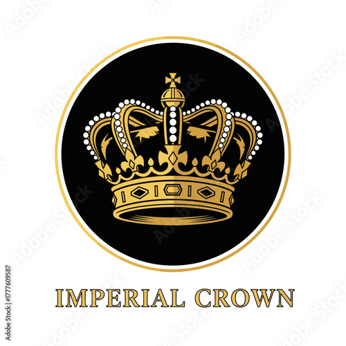 Luxury Imperial Royal Crown Emblem