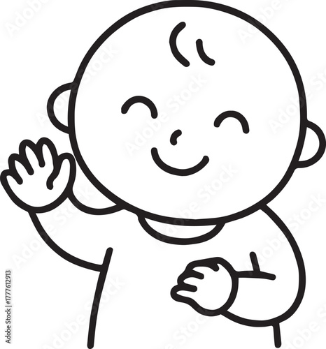 Baby Waving Hello
