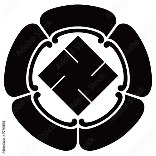 家紋です。五瓜に隅立て万字といいます。