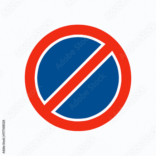 Free Download No Parking Road Sign Vector. No Waiting. Prohibited. Prohibition. Do Not Park or Wait. - GFXLoad