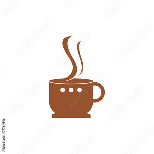 Elegant Coffee Break Emblem Design