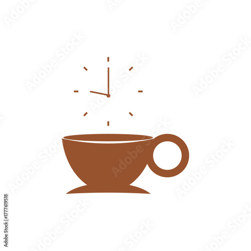 Vintage Coffee Break Logo Concept