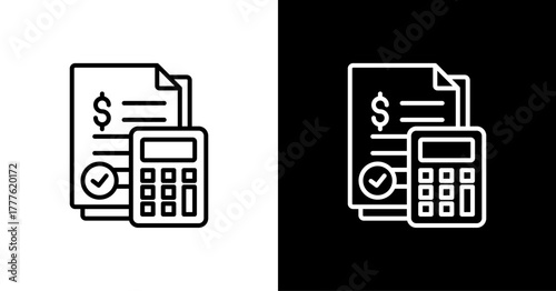 Quantification  White Icon Set Design