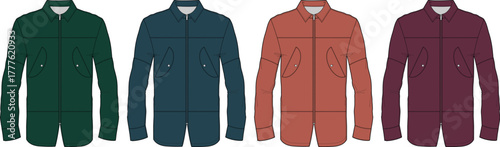 Colorful Collection of Stylish Shirts A Versatile Wardrobe Essential for Everyday Wear and Fashion