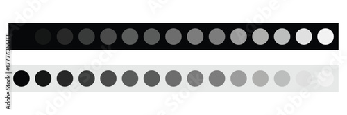 Grayscale colors on black and white. Monochrome palette .Vector illustration EPS 10 .