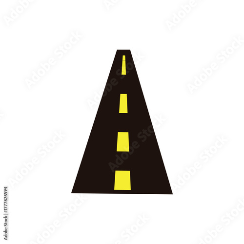 road logo icon illustration flat