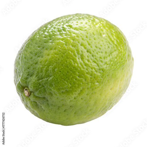 A whole desert lime fruit isolated on a transparent background