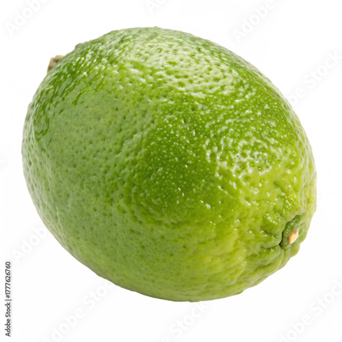 A whole desert lime fruit isolated on a transparent background