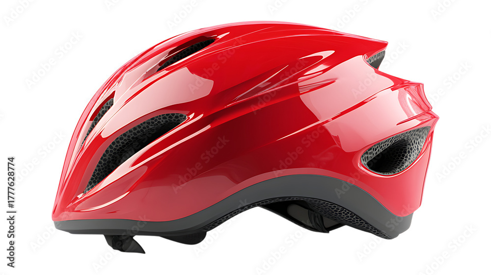 Fototapeta premium bicycle helmet on transparent background