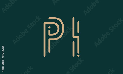 PI P pi initial logo | initial based abstract modern minimal creative logo, vector template image. luxury logotype logo, real estate homie logo. typography logo. initials logo