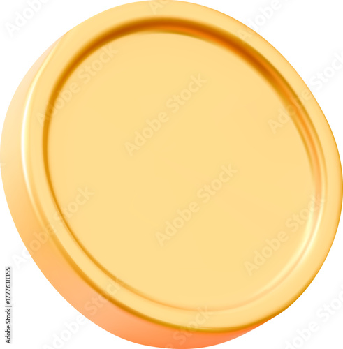3d Golden Coin
