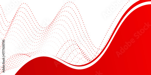 red wave background, red wave angle shape for elements, red graphic line ribbon, red curved line. abstract background