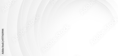 white grey background. shadow circular geometric shapes art design. abstract graphic texture simple clean style. template cover poster, flyer, banner.