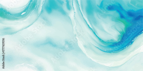 Abstract watercolor background with fluid shapes light blue and white gradient texture perfect for modern design and backgrounds