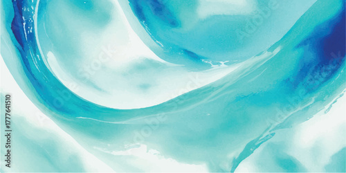Abstract flowing water background soft blue and white hues ideal for a serene and refreshing design element