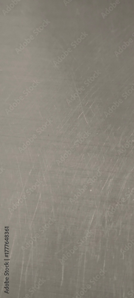 Fototapeta premium Used stainless steel sheet has scratches.