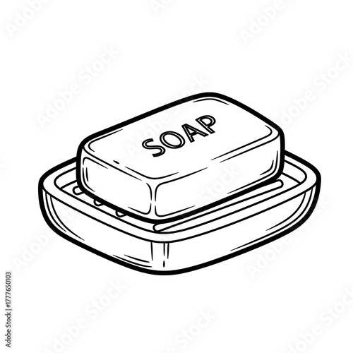 Detailed sketch of a vintage music box isolated on transparent background