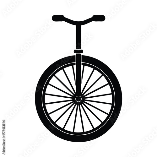 Unicycle Vehicle Vector Icon