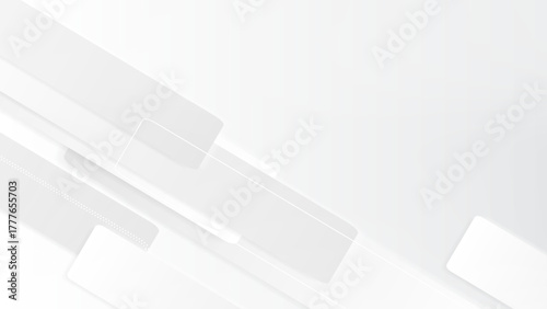 White Abstract Geometric Background with Modern Minimal Design
