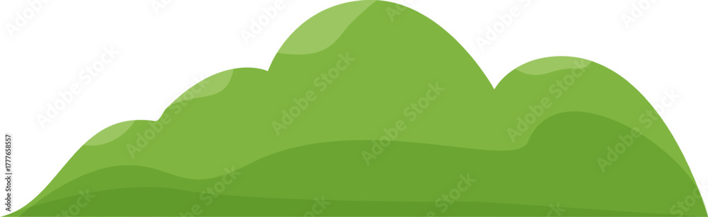 Fototapeta premium Green hillscape creating natural landscape background