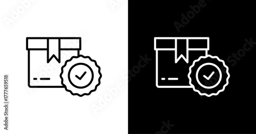 Product Guarantee  White Icon Set Design