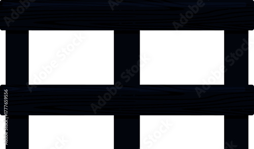 Dark wooden fence pattern blocking view