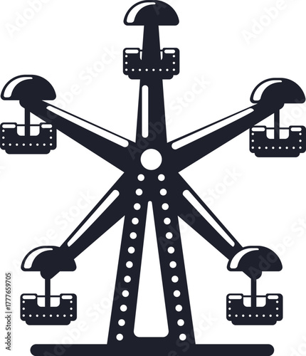 Ferris wheel icon representing fairground entertainment