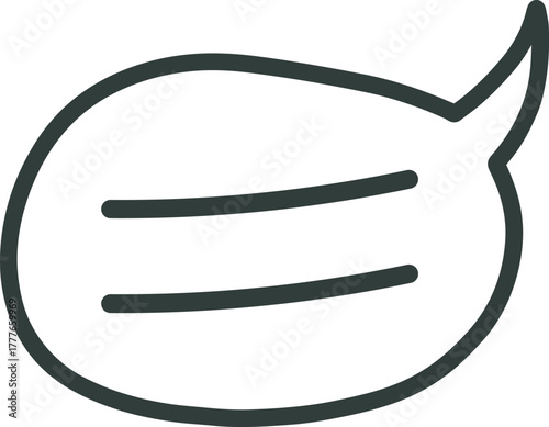 Speech bubble icon representing chat message communication