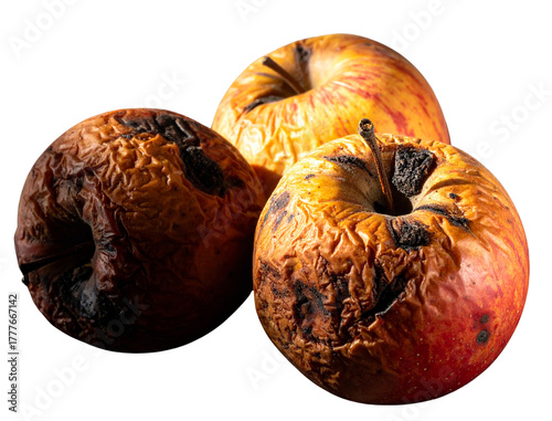  Aged Rotten Apples Still Life PNG