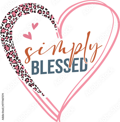 simple blessed - Colorful Christian design, Sleeve Shirt Design, Bible Verse svg t-shirt, religious inspirational quote, jesus message 
