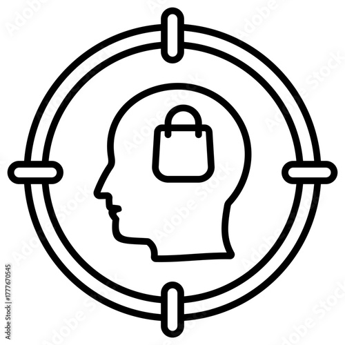 Buyer Persona Outline Icon