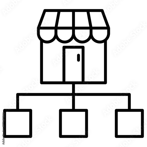 Market Segmentation Outline Icon