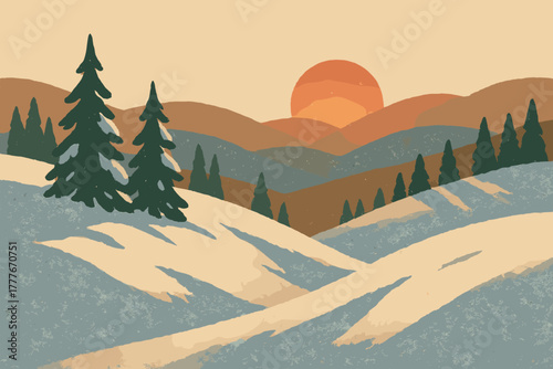 Layout marks workstation warm no icon text geometric sunrise serenity speech vector